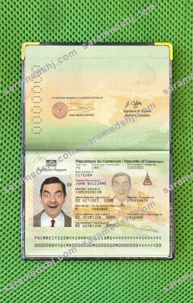 Cameroon passport photo look
